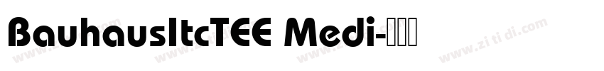 BauhausItcTEE Medi字体转换